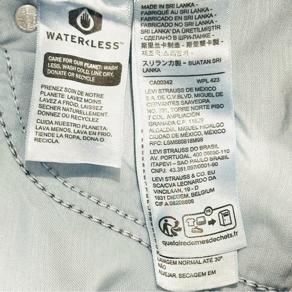 👖💙 LEVI’S Ribcage Straight Ankle Jeans | Sz 26 x 27 | Distressed Light Wash NWT - Picture 9 of 9